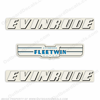 Evinrude 1951 7.5hp Decal Kit INCR10Aug2021
