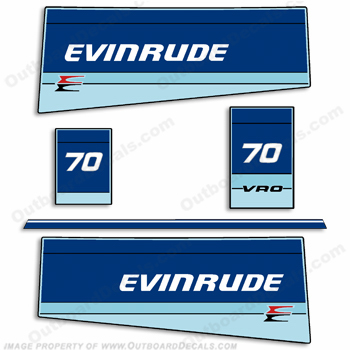 Evinrude 1984 75hp Decal Kit INCR10Aug2021