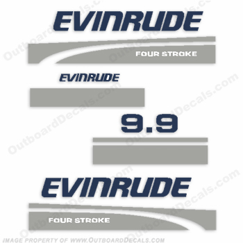 Evinrude 1996 9.9hp Fourstroke Decals evinrude 9.9, 96, 4stroke, four stroke, four-stroke, 4-stroke, 4 stroke