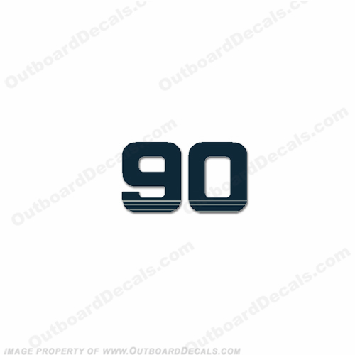 Evinrude Single "90" Decal 1993 - 1997 INCR10Aug2021
