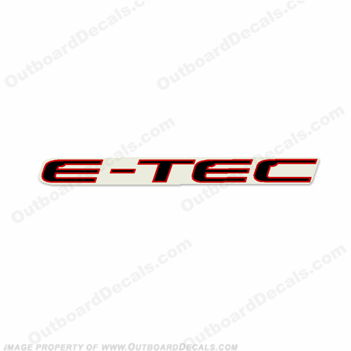Evinrude Single "E-Tec" Decal  INCR10Aug2021