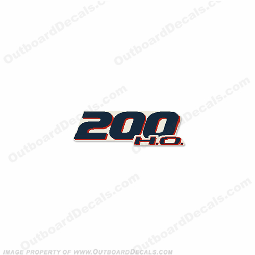 Evinrude Single "200 H.O." E-Tec Decal  INCR10Aug2021