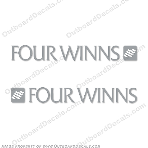 Four Winns Boat Decal (set of 2)  fourwinns, four, winns, horizon, 200, boat, lettering. logo, decal, decals, stickers, 1991, Freedom, 195, INCR10Aug2021