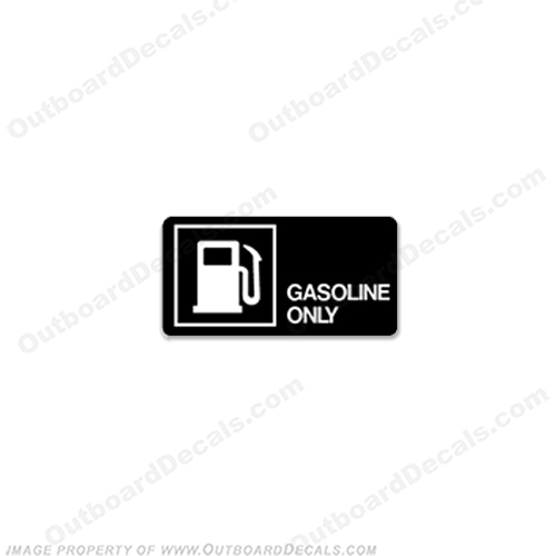 Gasoline Only Decal INCR10Aug2021