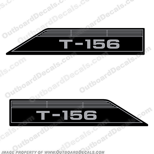 Glastron T-156 Boat Decals (Set of 2) - 1973 and up 156, T156, T-156, T, 156, glasstron, glastron, futura, INCR10Aug2021