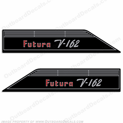 Glastron Futura V-162 Boat Decals (Set of 2) - 1973 INCR10Aug2021