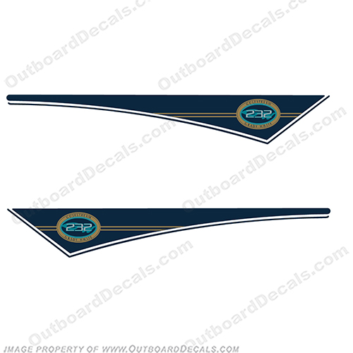 Grady White Gulfstream 232 Pennant Decals for newer model 232 INCR10Aug2021