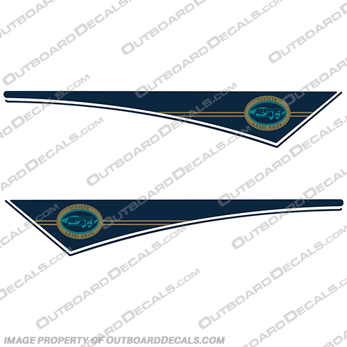 Grady White Voyager 258 Gold Accent Pennant Decals for 2000 and up boats (1998 and earlier models are available in a separate listing) Grady, white, voyager, 258, gold, accent, pennant, decal, decals, for, 2000, and, up, boats, boat, 1998, earlier, model, models, are, available, in, a, separate, listing,