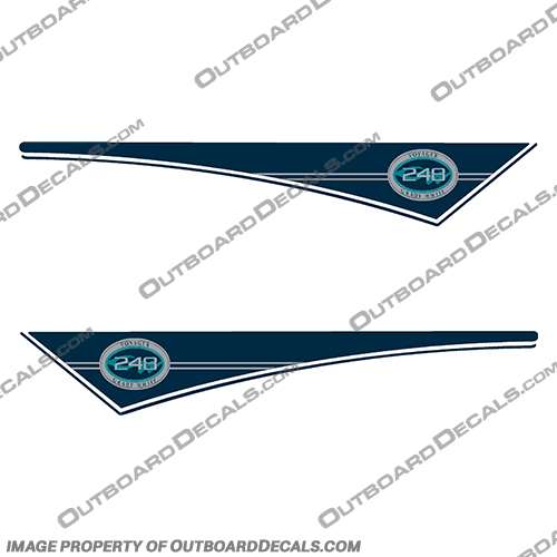 Grady White Voyager 248 Pendant Decals for 2000 and up boats (1998 and earlier models are available in a separate listing) grady, white, voyager, 248, gradywhite, 