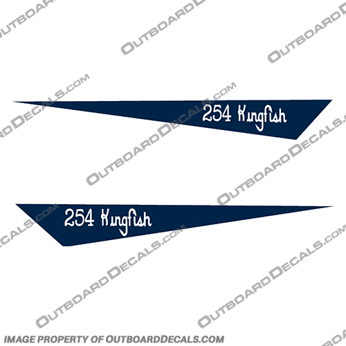 Grady White 254 Kingfish Pennant Decals  grady,white, gradywhite, grady white, offshore, 24, offshore 24, pendant, pendent, decals, stickers, kit, sides, side, grady, white, boats, 254, king, fish, boat, pennant, decal, sticker, kit, set, kingfish, kingfisher