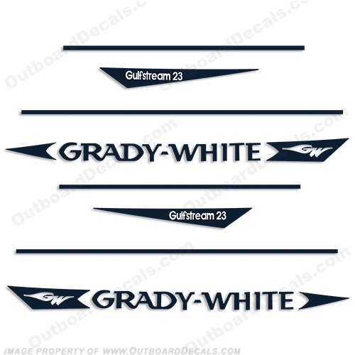 Grady White GulfStream 23 Decal Kit INCR10Aug2021