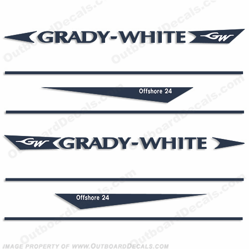 Grady White Offshore 24 Decal Kit INCR10Aug2021