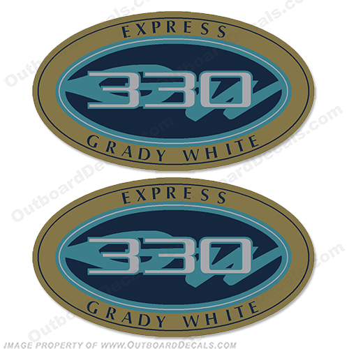 Grady White Express 330 Logo Decals (Set of 2) INCR10Aug2021