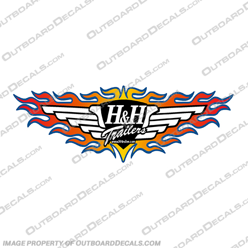 H&H Trailer Decal (Single Decal) in Various Sizes H&H, Trailers, Decal, Decals, H & H, H and H, H+H, H + H, H, &, single,
