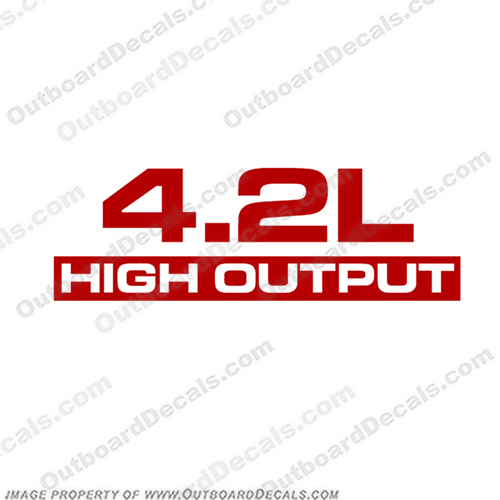 Yamaha 4.2 L High Output Decal Kit - Any Color! high, output, yamaha, outboard, engine, motor, decal, sticker, 4.2l, 4.2, l