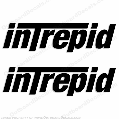 Intrepid PowerBoats Logo Decals (Set of 2) - Any Color! INCR10Aug2021