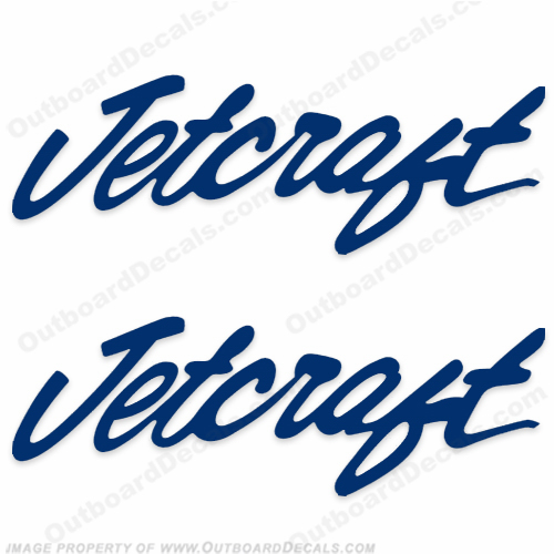 JetCraft Boat Logo Decals (Set of 2) - Any Color! INCR10Aug2021