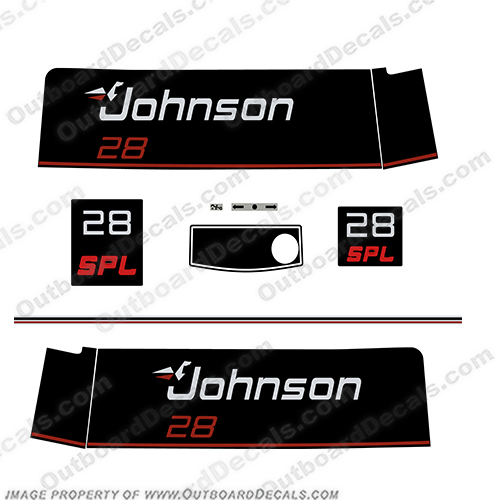 Johnson 110hp 1989 to 1990 Style Replacement Decals/Stickers