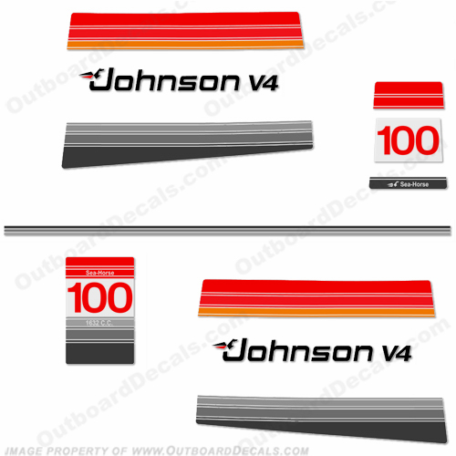 Johnson 1980 100hp Decals INCR10Aug2021