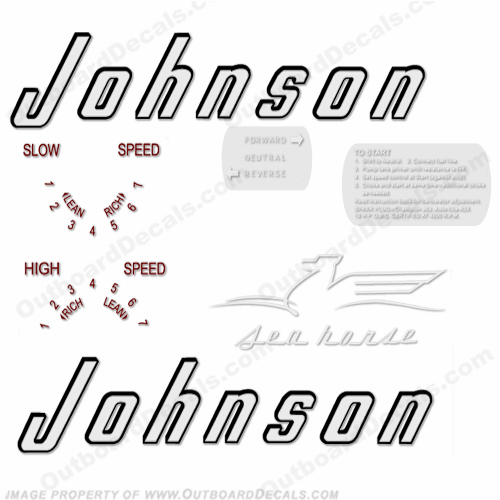 Johnson 1956 10hp Decals INCR10Aug2021