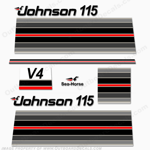 Johnson 1982 115hp Decals INCR10Aug2021