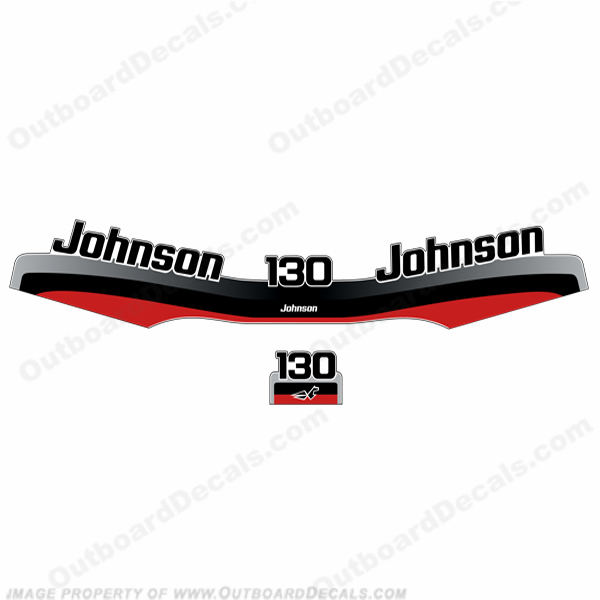 Johnson 130hp Decal Kit 1997-1998 INCR10Aug2021