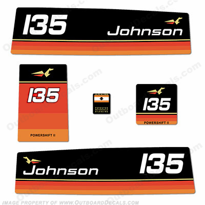 Johnson 1974 135hp Decals INCR10Aug2021
