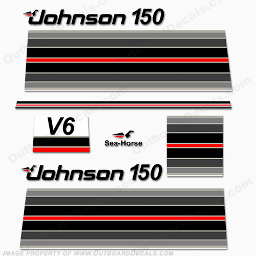 Johnson 1982 150hp Decals INCR10Aug2021