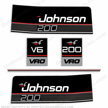 Johnson 1989 200hp VRO Decals INCR10Aug2021