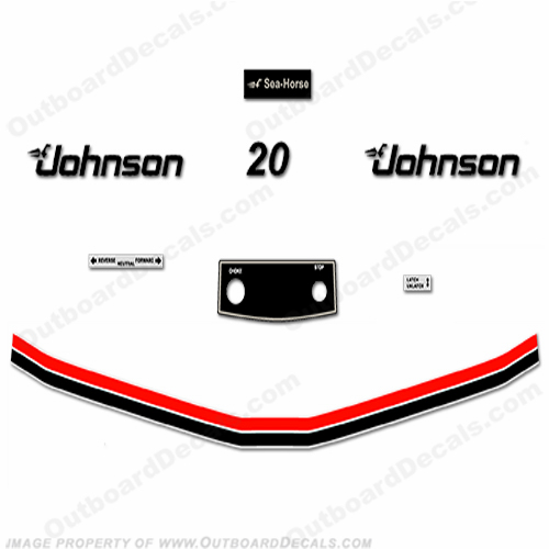 Johnson 1983 20hp Decals 