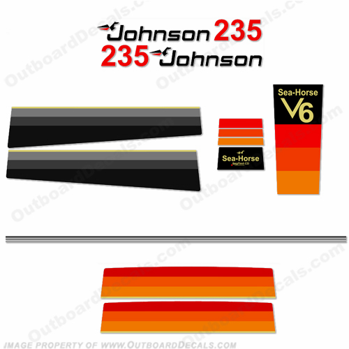 Johnson 1978 235hp Decals INCR10Aug2021