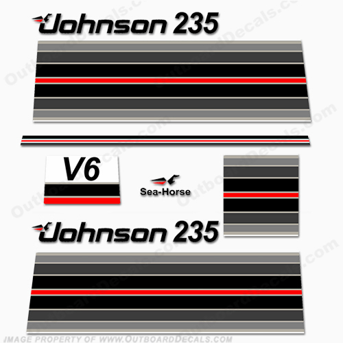 Johnson 1982 235hp Decals INCR10Aug2021