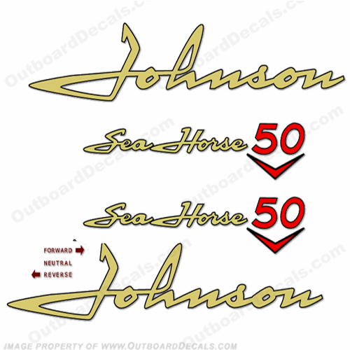 Johnson 1958 50hp Decals 