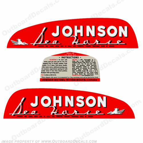 Johnson 1950 5hp Decals INCR10Aug2021