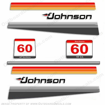 Johnson 1980 60hp Decals INCR10Aug2021