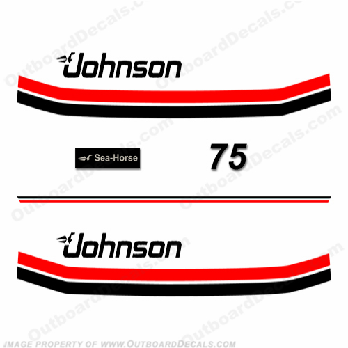 Johnson 1983 75hp Decals INCR10Aug2021