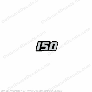 Johnson Single "150" Decal ocean, pro, ocean pro, ocean-pro, INCR10Aug2021