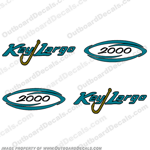 Key Largo 2000 Boat Console Decals (Set of 2)  INCR10Aug2021