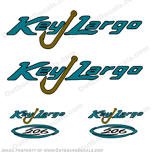 Key Largo 206 Boat Decal Package   INCR10Aug2021
