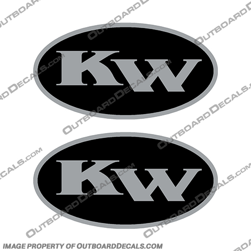 Key West Oval Boat Emblem Decal 2-Color (set of 2) key, west, oval, emblem, boat, logo, decal, sticker, outboard, 2, color, set, of, 