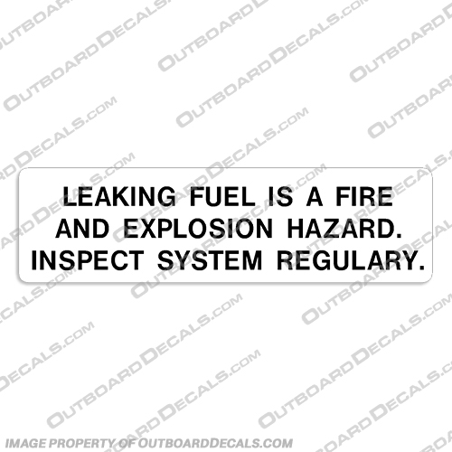 Leaking Fuel Warning Caution Label Decal  Warning, "Warning", leaking, fuel, hazard, leak, decal,
