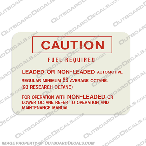 Caution FUEL REQUIRED decal warning, caution, decal, sticker, single, ensure, boat, legal, fuel, required, safety, close, hatch, while, boat, is, underway, fire, exstinguish, engine, compartment, caution, black, hawk, blackhawk, decal, decals, 37, 806861