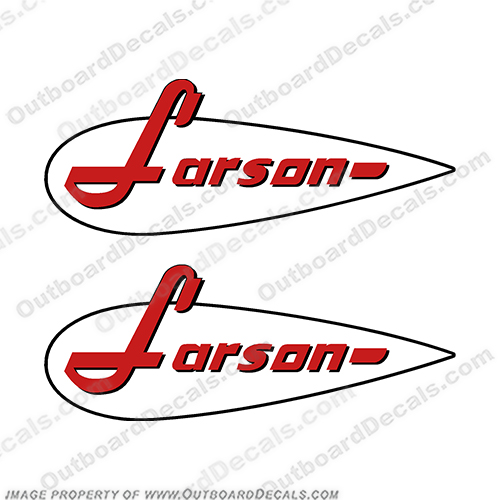 Larson Boat Decal - (Set of 2)  lapline, larson, boats, boat, decal, decals, sticker, stickers