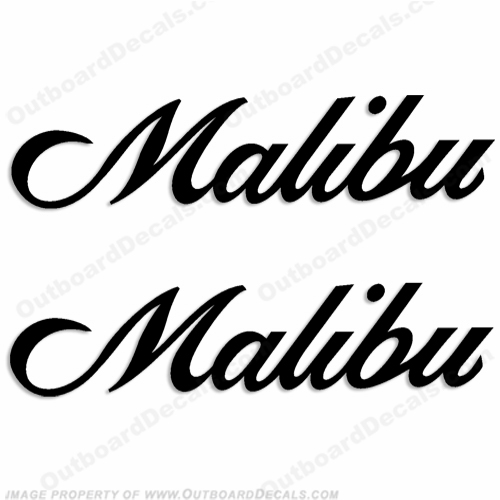 Malibu Boat Decals (Set of 2) - Any Color! INCR10Aug2021