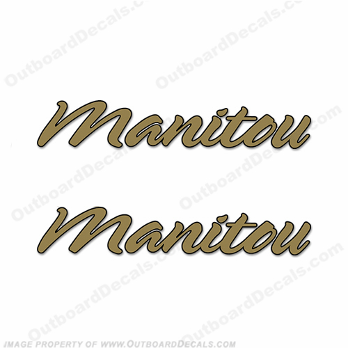 Manitou Boat Logo Decals (Set of 2) - 2 Color! INCR10Aug2021