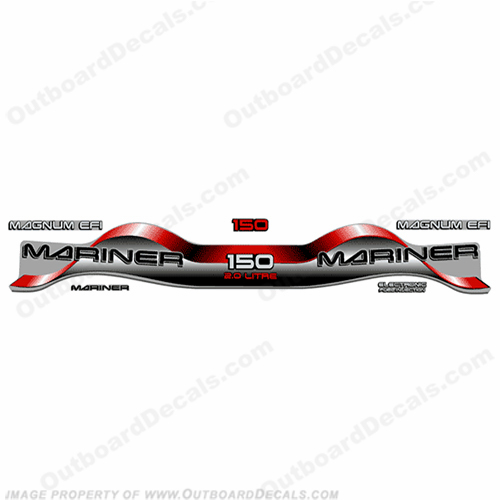 Mariner 150hp 2.0 Decal Kit - Red INCR10Aug2021