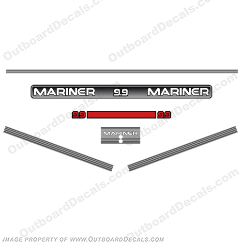 Set of 2 Mariner Outboards Decals-3 Sizes Available 