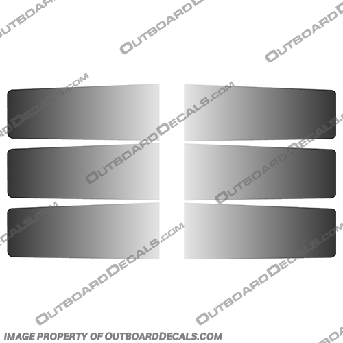 Mercury Racing Louver Air Decal Kit mercury, decals, 260, hp, 2.5, offshore, racing, custom, built, engine, stickers, Mercury, Racing, Air, Dam, Decals, for, SS, or, ProMax, outboard, motor, engine, decal, sticker, kit, set, Louver, Louvers