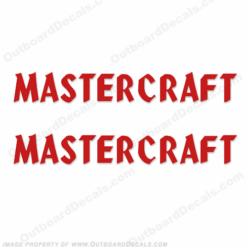 MasterCraft Boat Decals - Style 1 (Set of 2) Any color! INCR10Aug2021