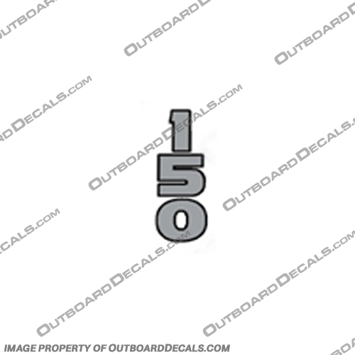 Mercury 150hp Single Decal-  2015+ mercury, 150hp, 150 hp, 150, single, number, decal, 2015+, 2016, 2017, 2018, 2019, 2020, outboard, engine, motor, sticker, 
